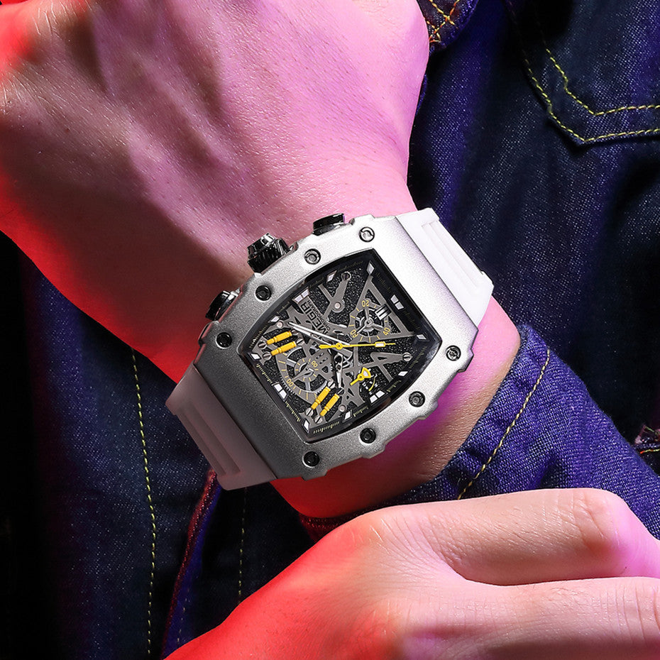 MEGIR Luxury Outdoor Sport Wristwatch for Mens Silicone Waterproof Watches Quartz Wrist Watch Male Clock Military Watch 2218