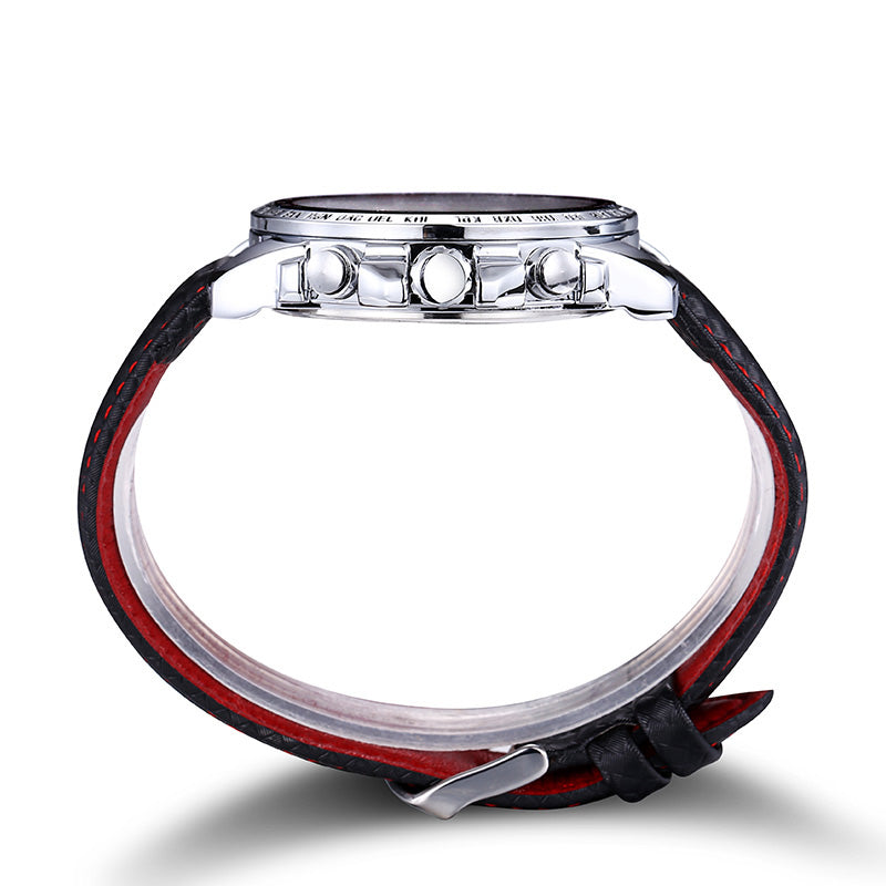 MEGIR Men's Original Sport Watches Leather Strap Quartz Military Waterproof Wristwatch Male Clock Reloj Hombre