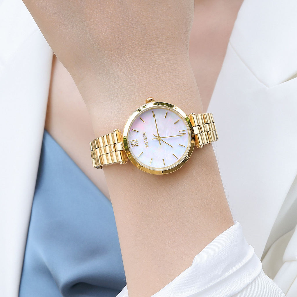 MEGIR Ladies Bracelet Watches Fashion Luxury Women's Casual Wrist Watch Steel Quartz Watch Dress Female Clock Reloj Mujer 85112