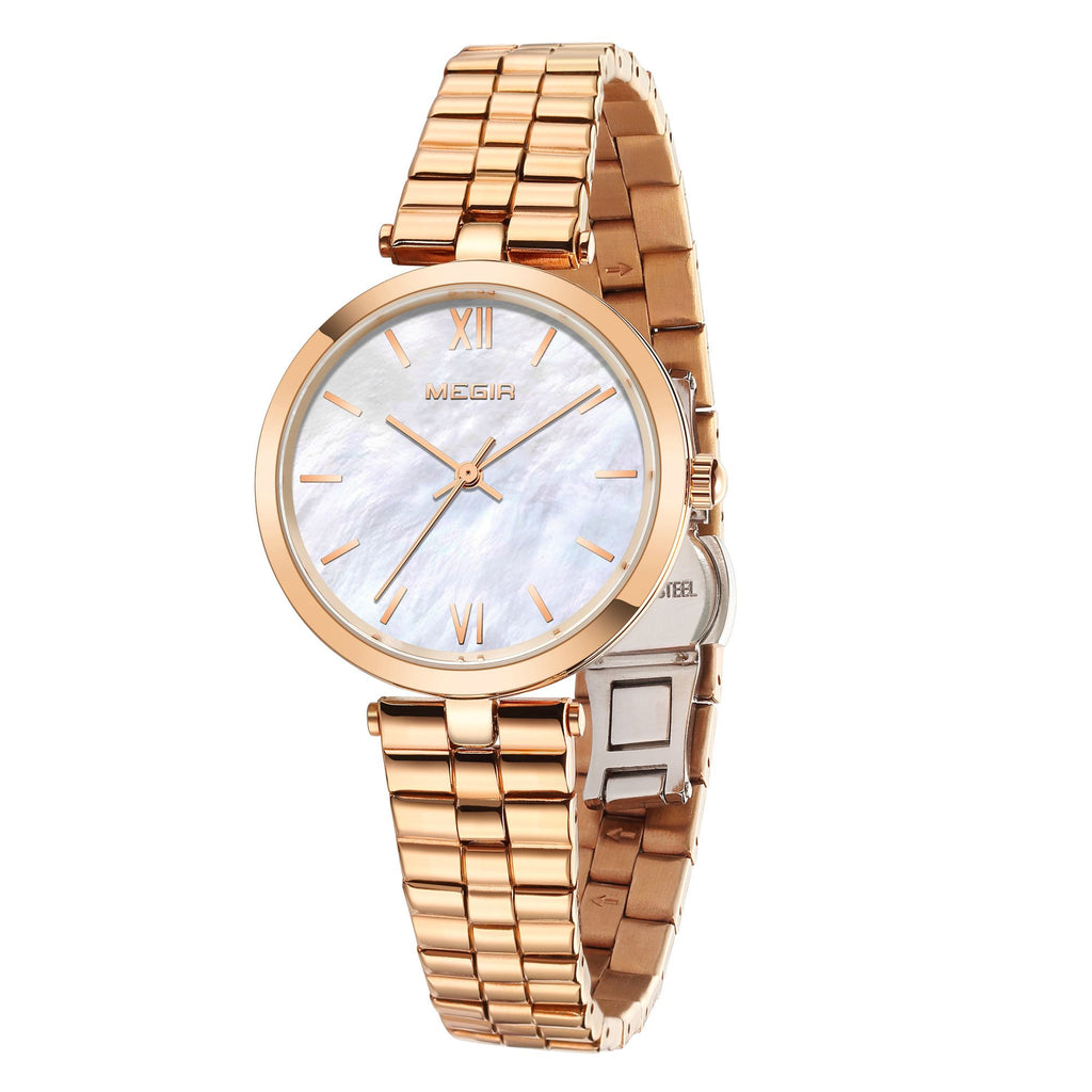 MEGIR Ladies Bracelet Watches Fashion Luxury Women's Casual Wrist Watch Steel Quartz Watch Dress Female Clock Reloj Mujer 85112