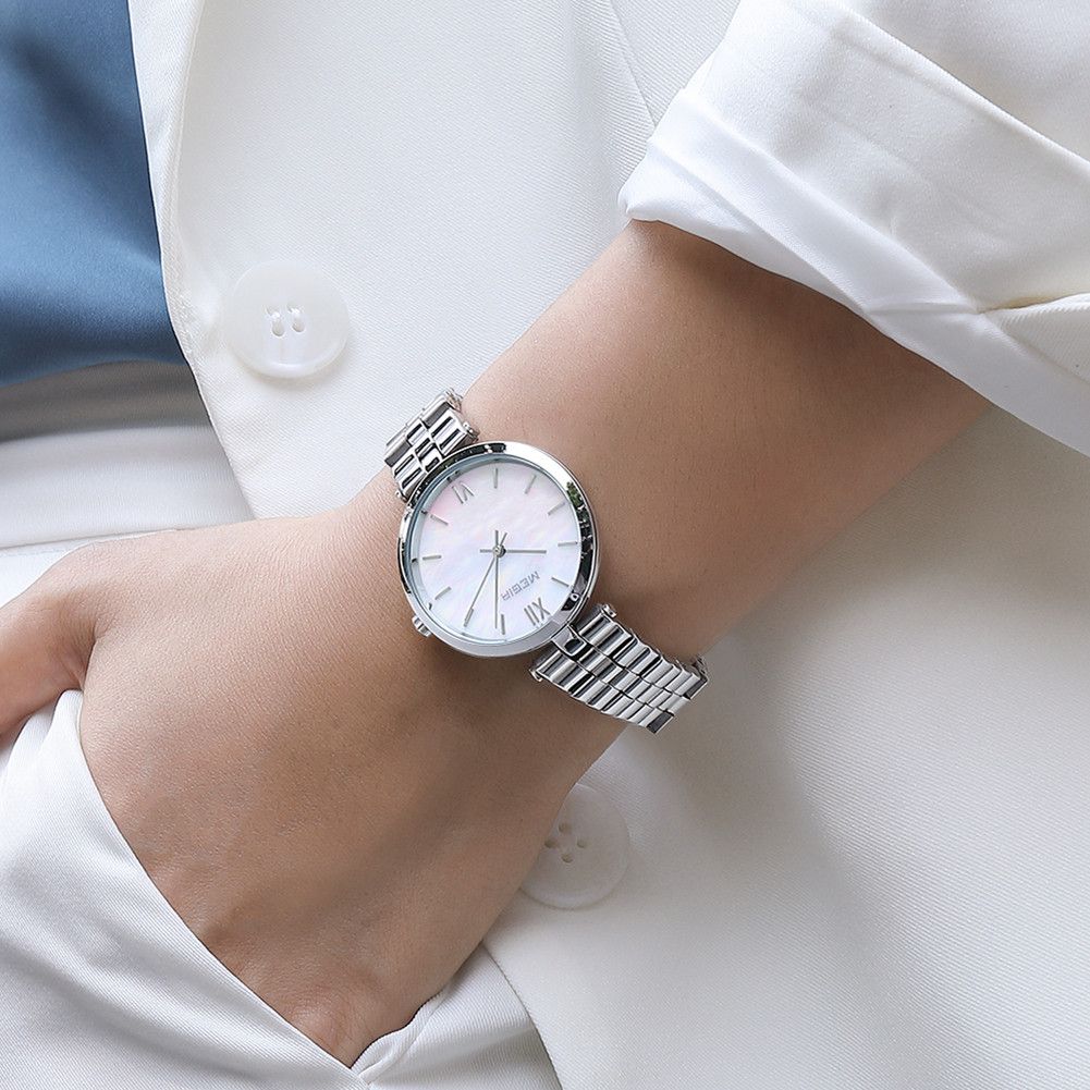 MEGIR Ladies Bracelet Watches Fashion Luxury Women's Casual Wrist Watch Steel Quartz Watch Dress Female Clock Reloj Mujer 85112