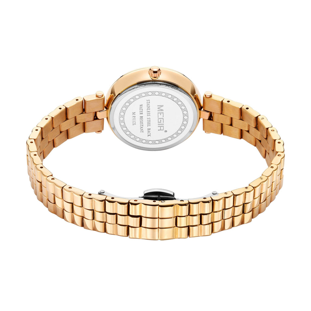MEGIR Ladies Bracelet Watches Fashion Luxury Women's Casual Wrist Watch Steel Quartz Watch Dress Female Clock Reloj Mujer 85112
