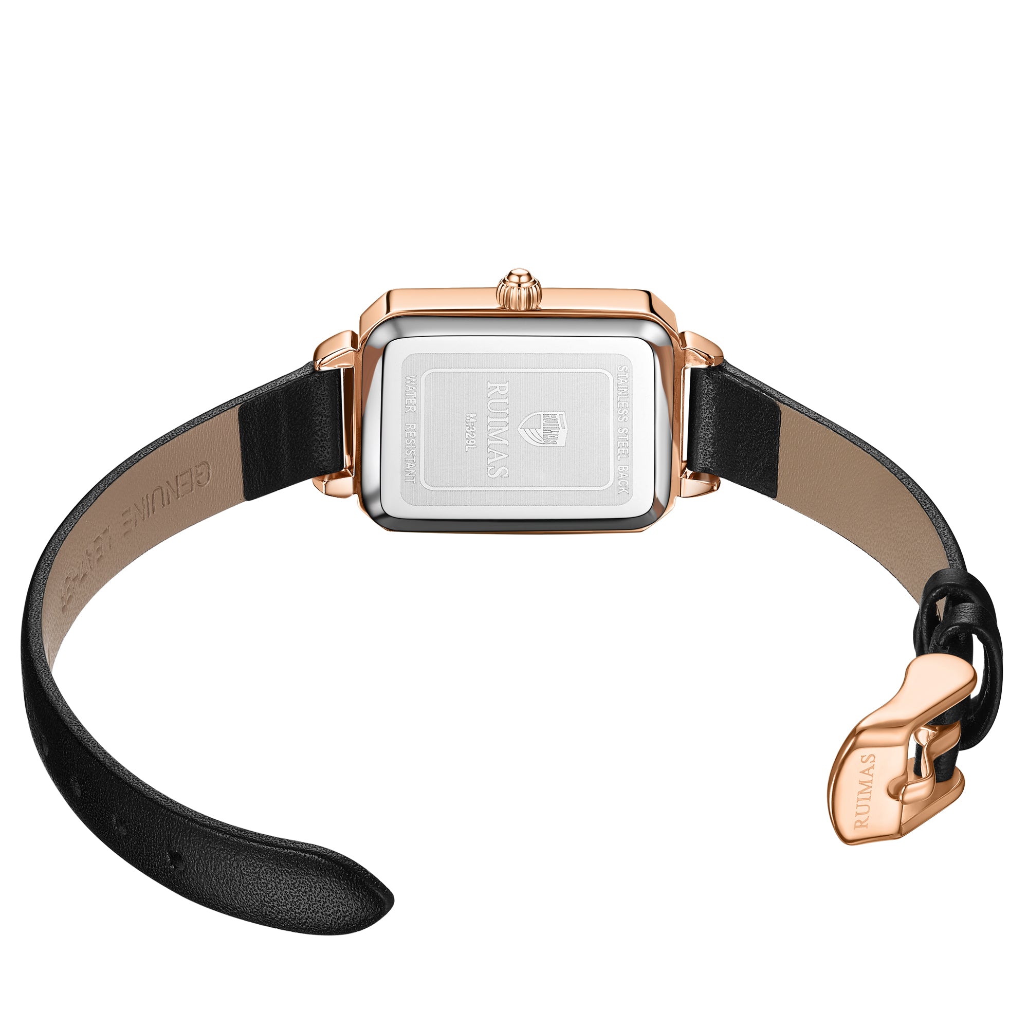 RUIMAS Luxury Ladies Watch Steel Strap Women Bracelet Clocks Leather Band Famale Wristwatch Dress Watches Reloj Mujer 329