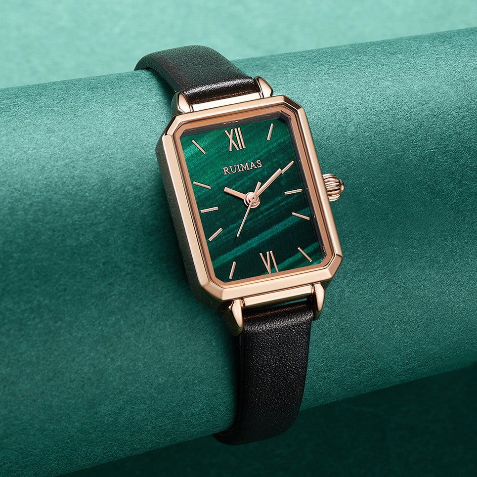 RUIMAS Luxury Ladies Watch Steel Strap Women Bracelet Clocks Leather Band Famale Wristwatch Dress Watches Reloj Mujer 329