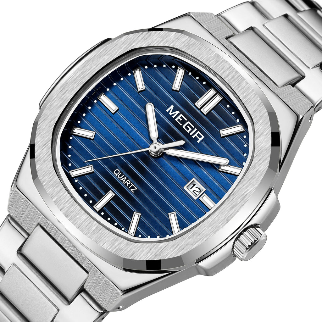 MEGIR Luxury Brand Men Business Watches Waterproof Male Clock Stainless Steel Luminous Quartz Sports Wristwatch Montre Femme 1084