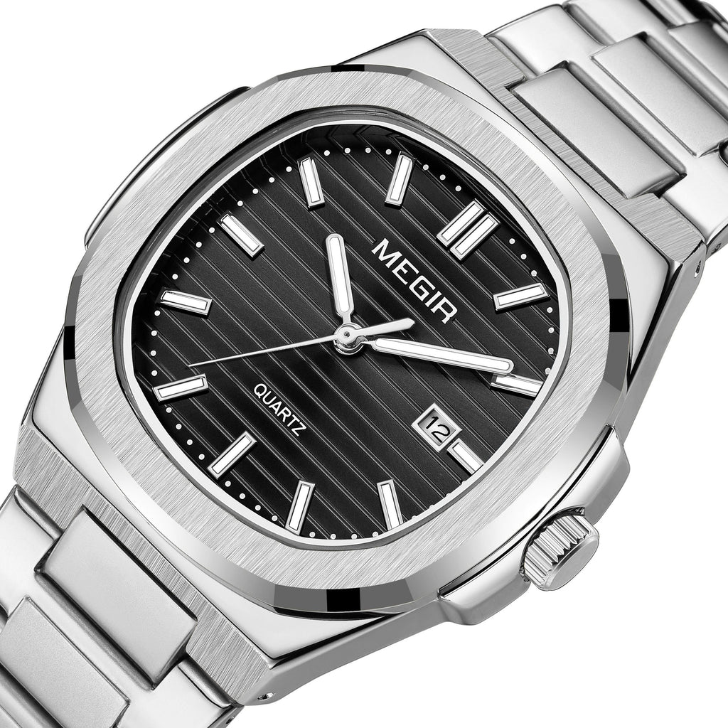 MEGIR Luxury Brand Men Business Watches Waterproof Male Clock Stainless Steel Luminous Quartz Sports Wristwatch Montre Femme 1084