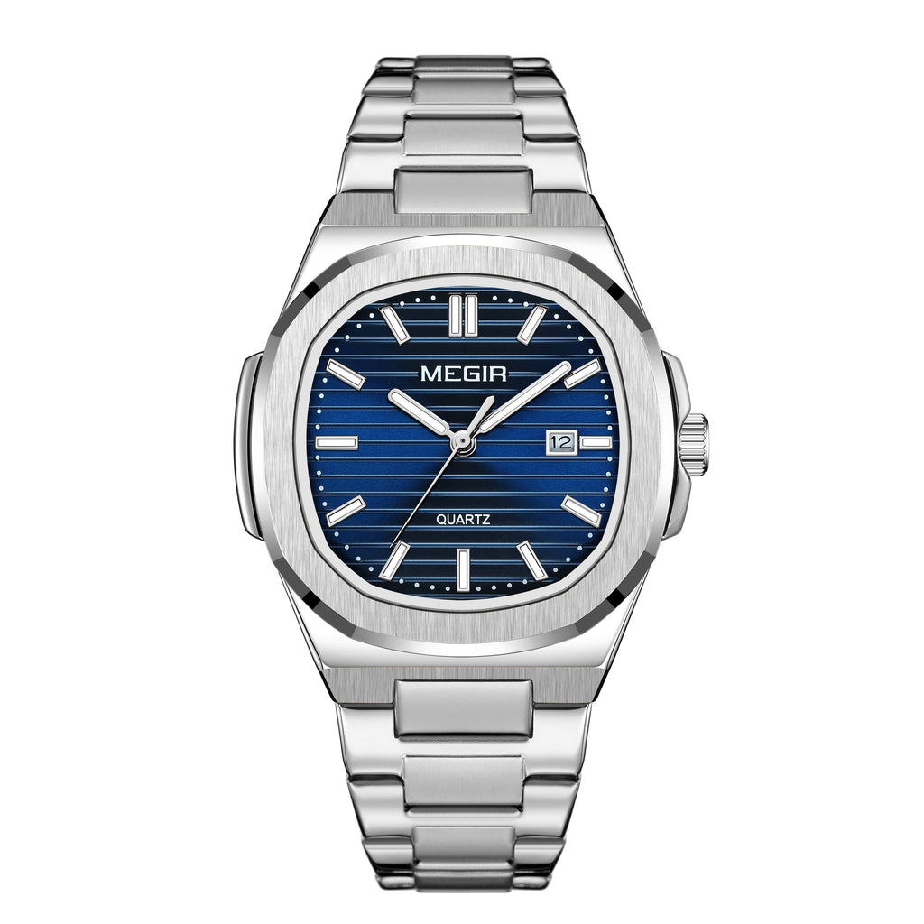 MEGIR Luxury Brand Men Business Watches Waterproof Male Clock Stainless Steel Luminous Quartz Sports Wristwatch Montre Femme 1084