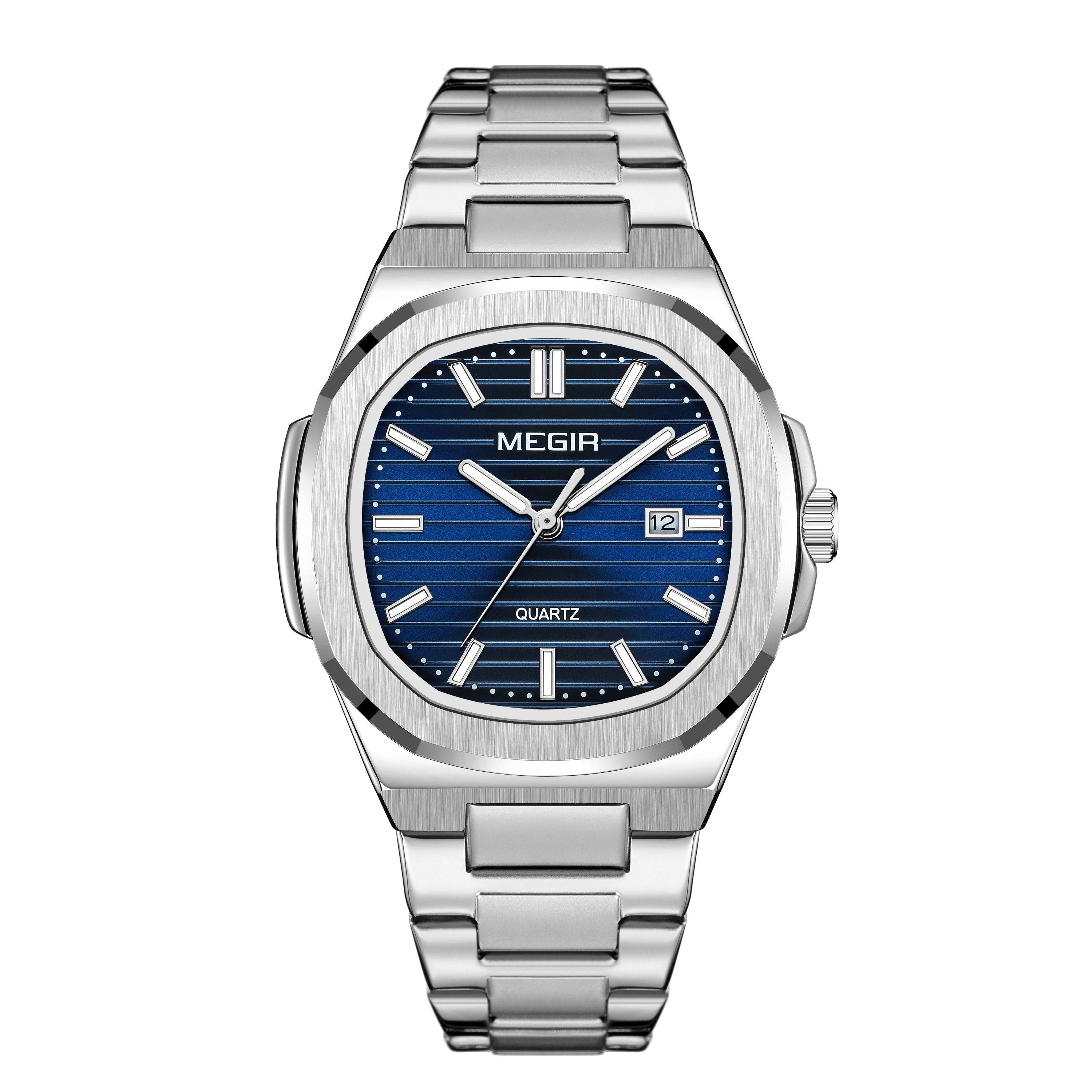 MEGIR Luxury Brand Men Business Watches Waterproof Male Clock Stainless Steel Luminous Quartz Sports Wristwatch Montre Femme 1084