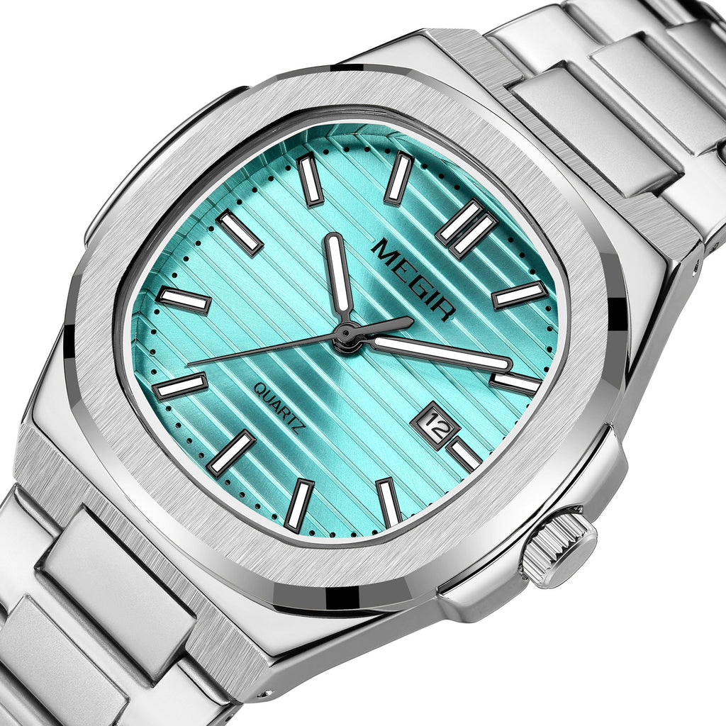 MEGIR Luxury Brand Men Business Watches Waterproof Male Clock Stainless Steel Luminous Quartz Sports Wristwatch Montre Femme 1084