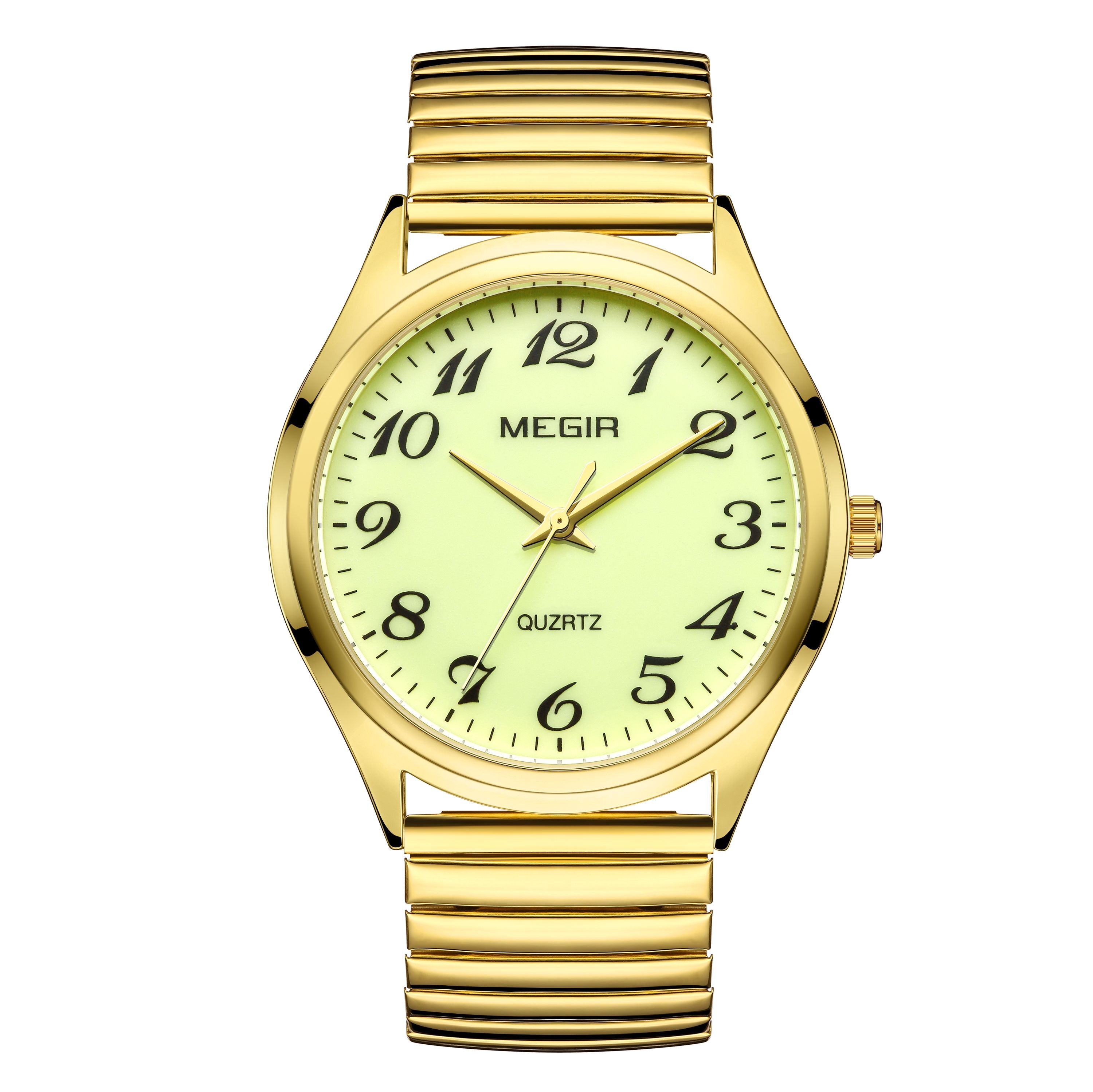 MEGIR Luxury Couple Watches Waterproof Quartz Watch for Lover Stainless Steel Men Women Wristwatches Clock Relogio Masculino 1088