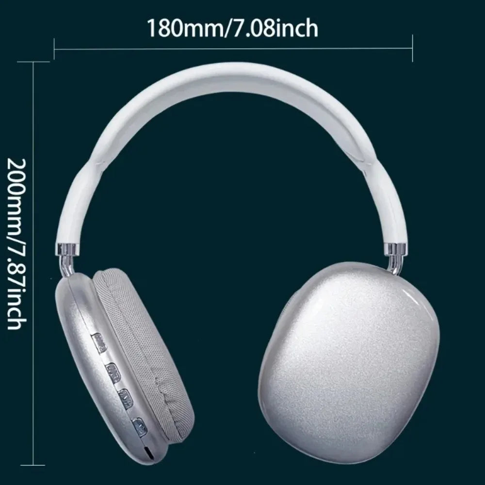 NNEOBA Wireless Bluetooth Over-Ear Headphones White