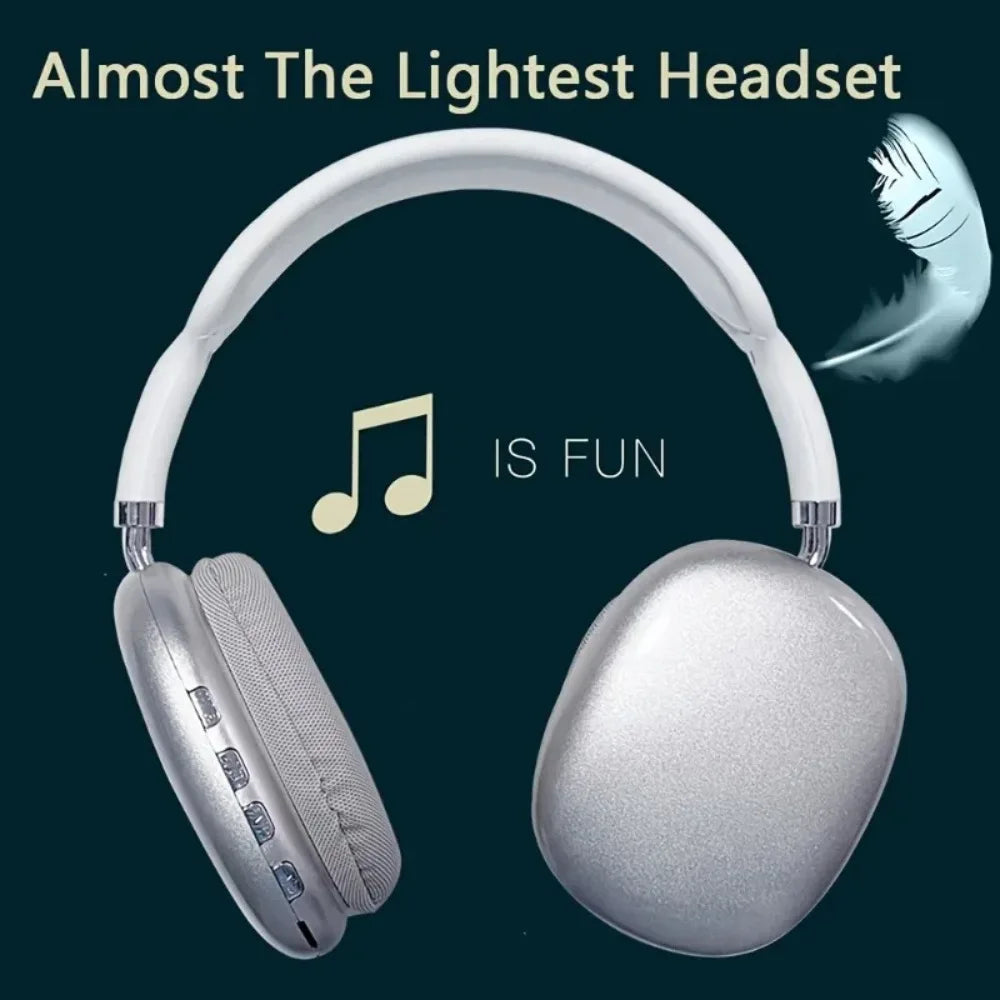 NNEOBA Wireless Bluetooth Over-Ear Headphones White