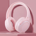 NNEDSZ Pink Wireless Noise-Cancelling Over-Ear Headphones - Bluetooth 5.0, Long Battery Life
