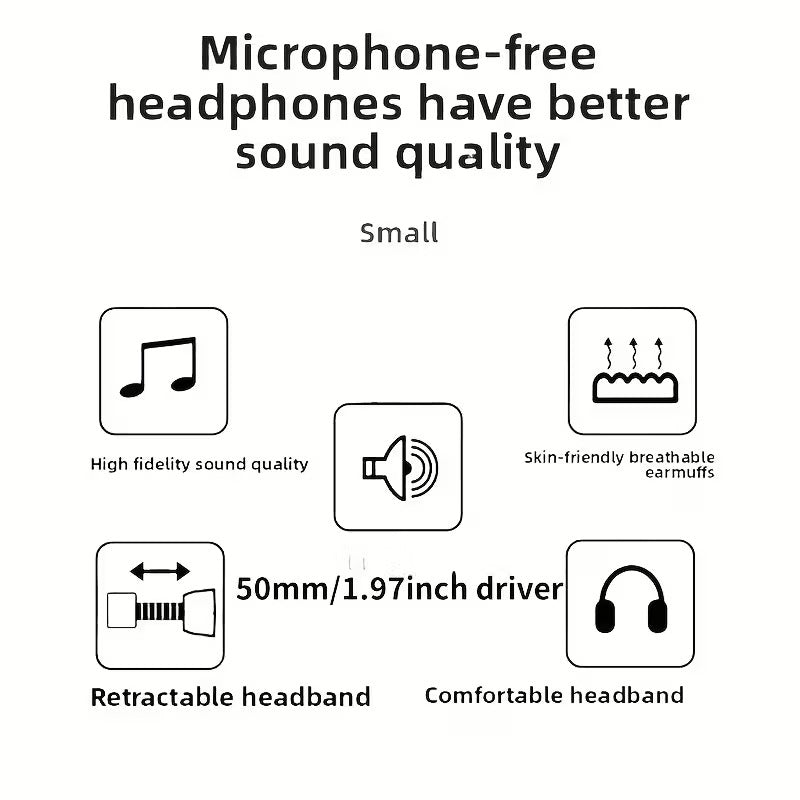 NNETM Dual Plug Wired Studio Headphones