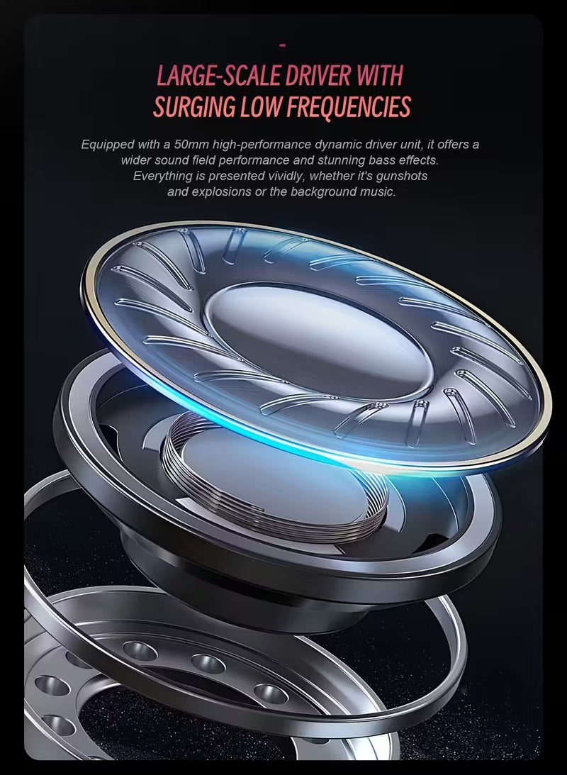 NNETM Surround Bass Gaming Headphones with LED and Mic